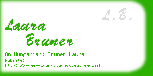 laura bruner business card